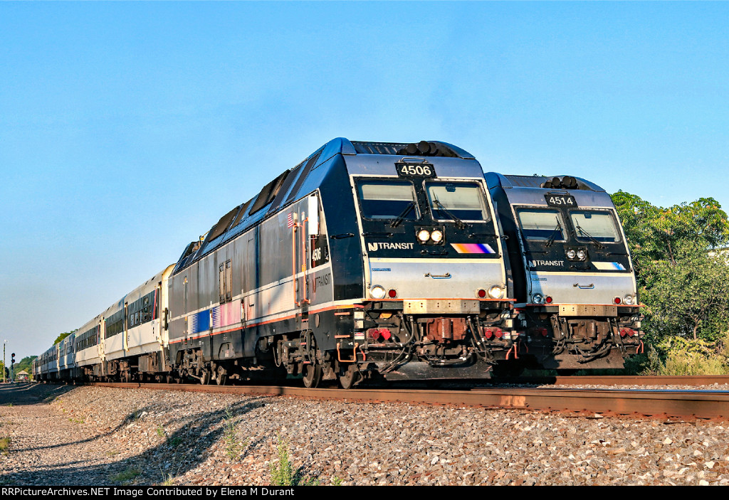 NJT 4506 on train 5531